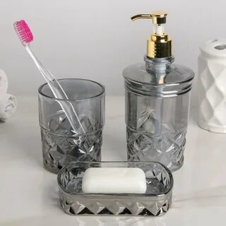 Стакан и мыльница для ванной