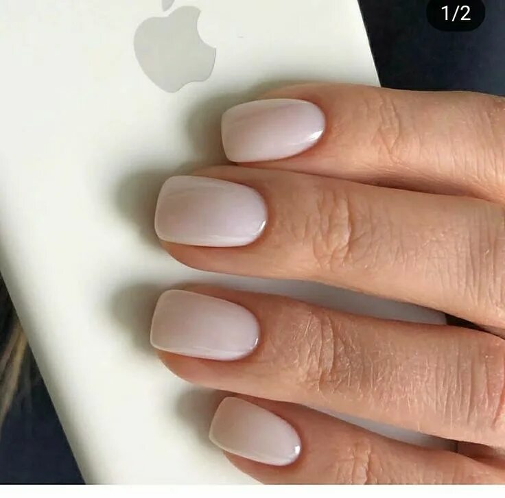 Маникюр молочного цвета Красивые ногти. Маникюр. DivaNail ВКонтакте Minimal nails, Manicure, Nails
