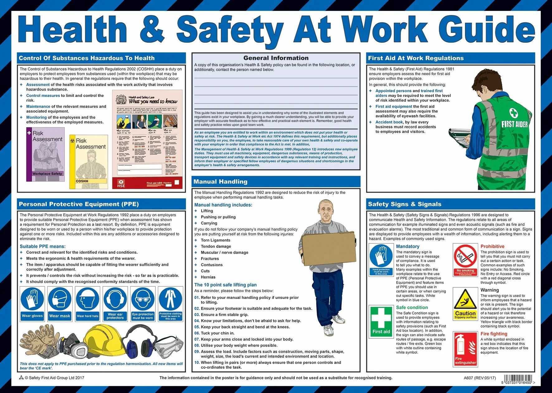Work a poster. Охрана труда на английском языке. Health and Safety. Health and Safety Guidelines. Safety and Health at work.