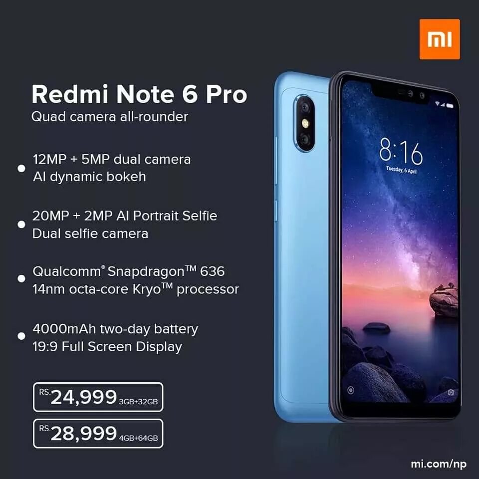 Телефоны xiaomi 6 pro. Redmi Note 6 Pro. Xiaomi Redmi Note 6. Xiaomi Redmi Note 6 Pro 3/32gb. Redmi Note 6 Pro Redmi Note 6 Pro.