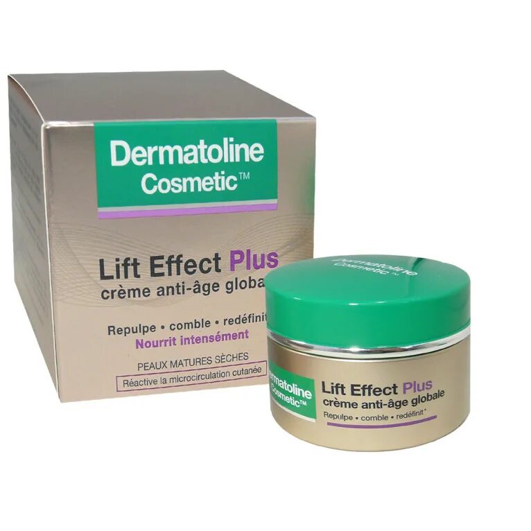 DERMATOLINE Cosmetic Lift Effect. Effect Plus. DERMATOLINE Anti Rides nuit Creme аннотация на русском. IQ Lift косметика.