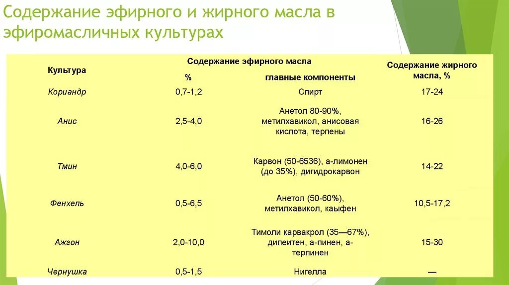 Жирный пряный и маслянистый. Содержание эфирного масла. Содержание эфирных масел в растительном. Эфиромасличные растения список. Растения содержащие эфирные масла.