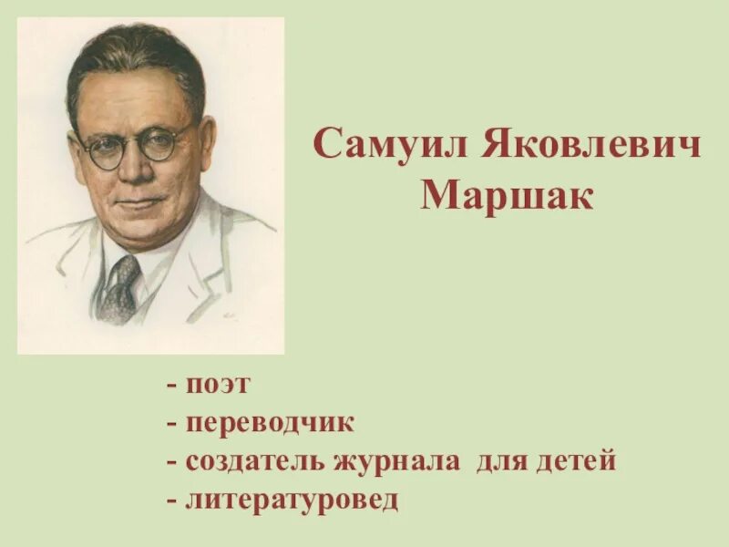 Фамилия имя маршака. Портрет Самуила Яковлевича Маршака. С.Я. Маршака (1887-1964),.