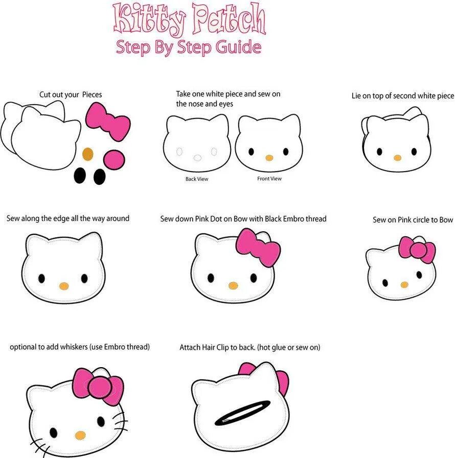 Как можно сделать hello kitty