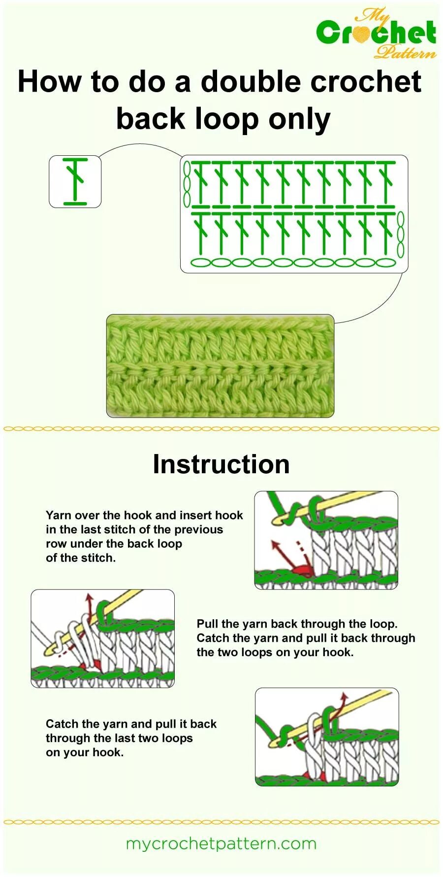 Back loop only в вязании крючком. Back loop Stitch Crochet. Back loop only. How do Crochet. Only loops