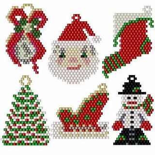 Новогодние фигурки из бисера