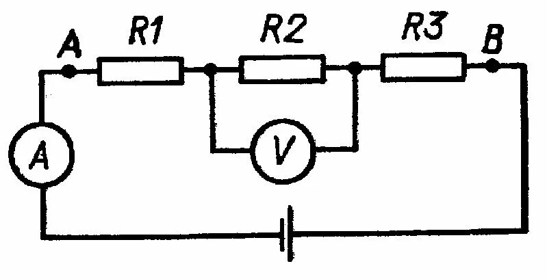 Последовательное соединение реостатов. Электрическая цепь r1 r2 амперметр. Замкнутая цепь r1 r2 r3. Последовательное соединение r1 r2 r3. В цепь с напряжением 100 в включена катушка электромагнита.