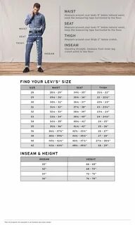 Levis размерная сетка женской