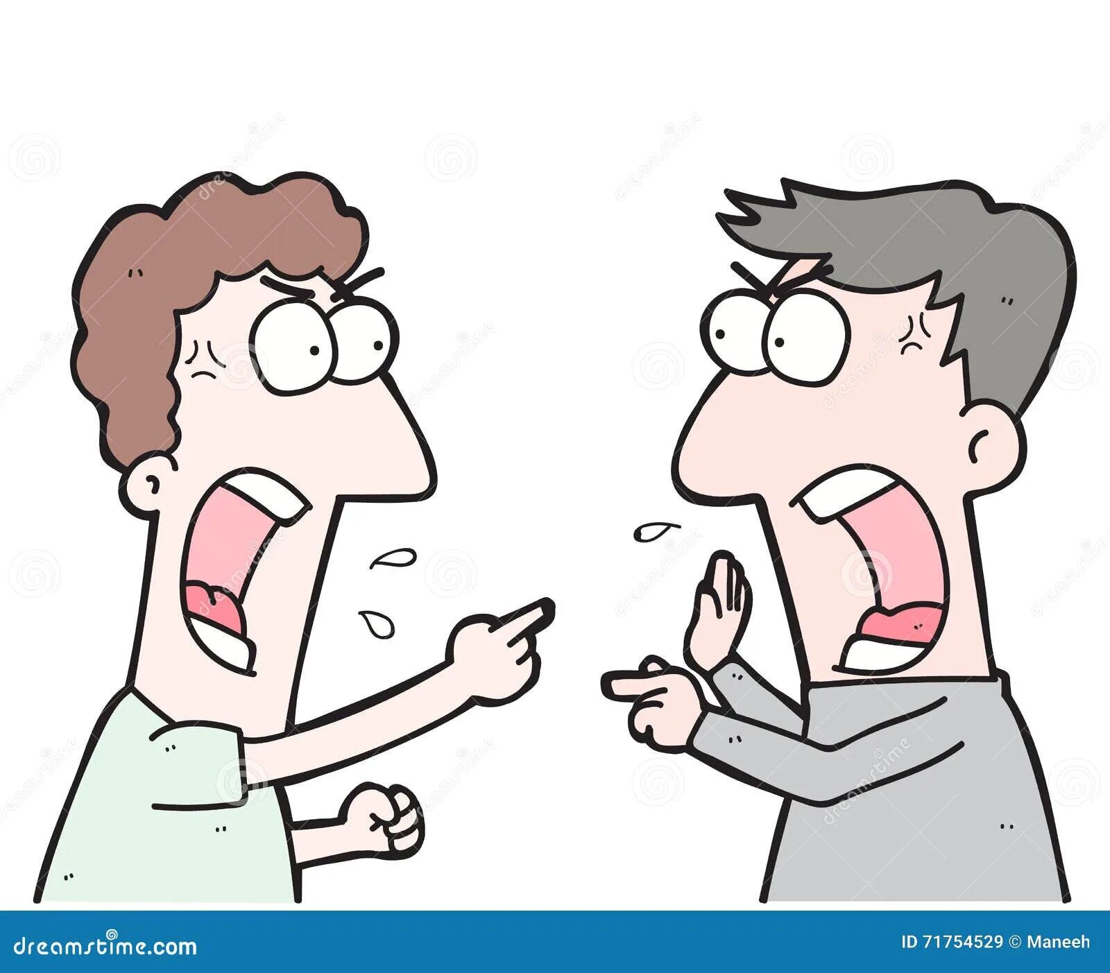 They are arguing