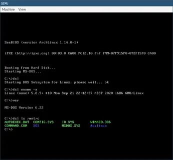 Linux запуск windows