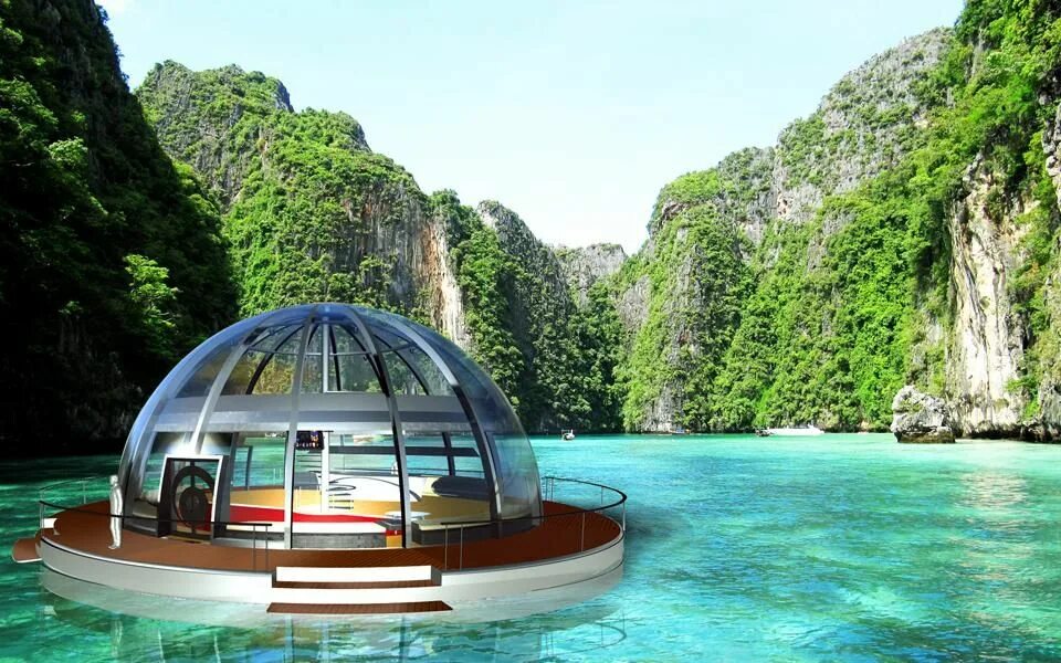 Homes of the future. Плавучие острова яхты будущего. Яхта на Мальдивах. Интересные дизайны плавучих домов. Vietnam Water House Boat.