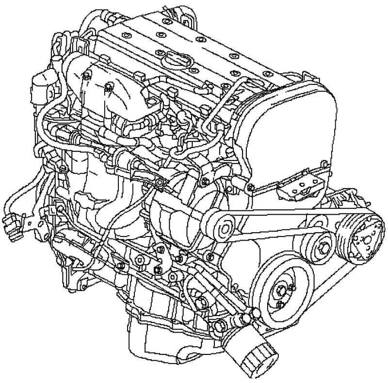 Ремонт Opel Astra Опель Астра : Новый бензиновый двигатель Z 18 XER DOHC-I