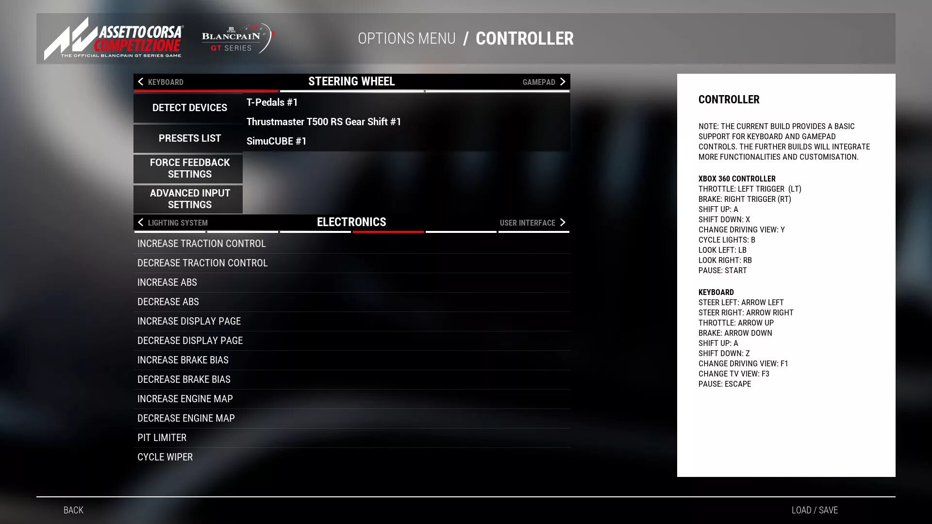 Menu control