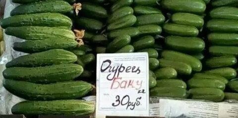 Почем огурцов