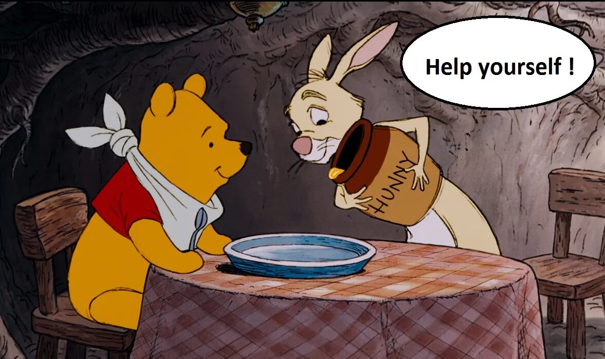 Help yourself. Help yourself картинка. Help yourself группа. Винни пух в гостях у кролика. Help urself.