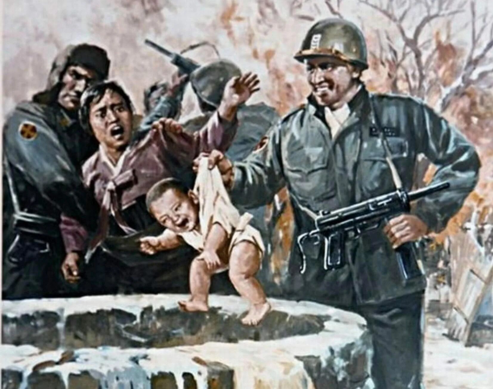 Японские военные преступники второй мировой войны. Картины зверства США Северная Корея.