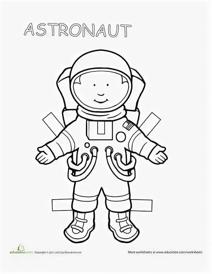 Шаблон космонавта для вырезания из бумаги распечатать. Раскраска Космонавта в скафандре для детей. Космонавт раскраска. Скафандр раскраска для детей. Космонавт трафарет для детей.