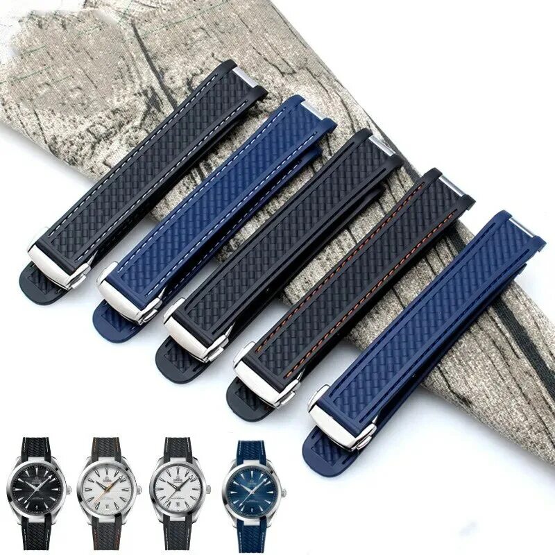 Watch band цена. Каучуковый ремень Омега симастер 300. Seamaster Rubber Strap. Omega 220.22.38.20.02.001.