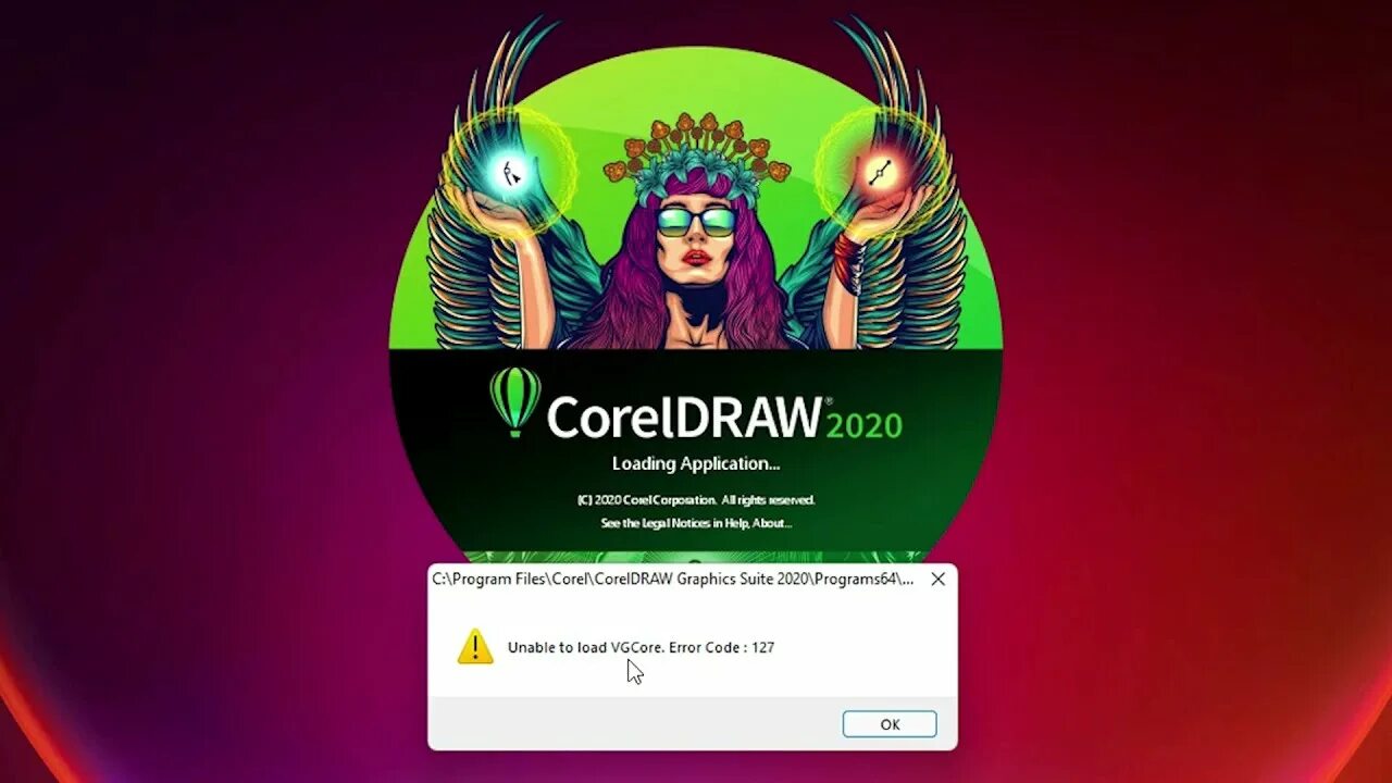 Error code 127 coreldraw. Coreldraw Error. Unable to load vgcore.Error code :127. Unable to load vgcore Error code 126 coreldraw 2020.