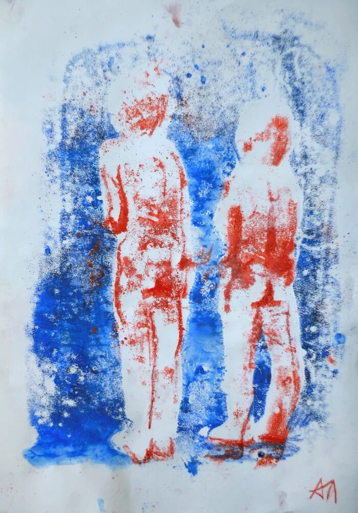 Юлиана апина диатипия масляной пастелью. Диатипия масляной пастелью. Диатипия для детей. Техника рисования диатипия в детском саду. Монотипия печатная графика.