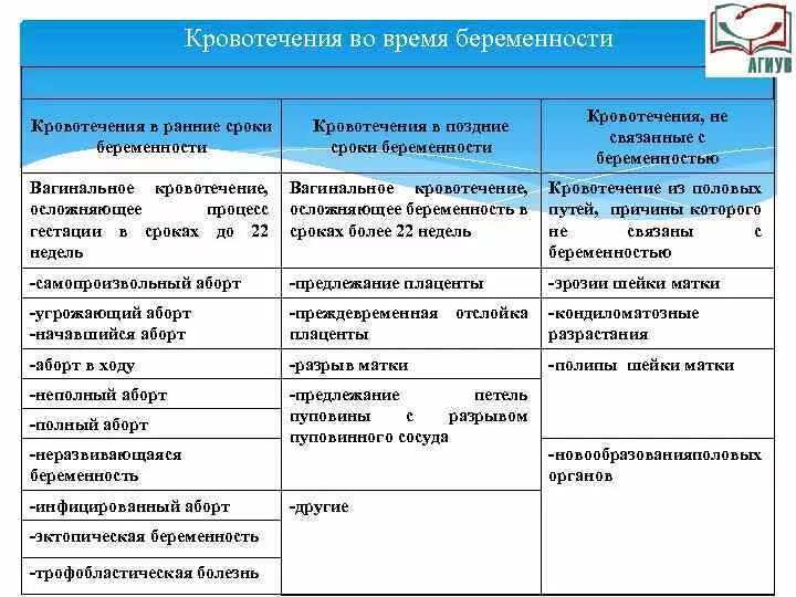 Кровотечение на ранних сроках сколько