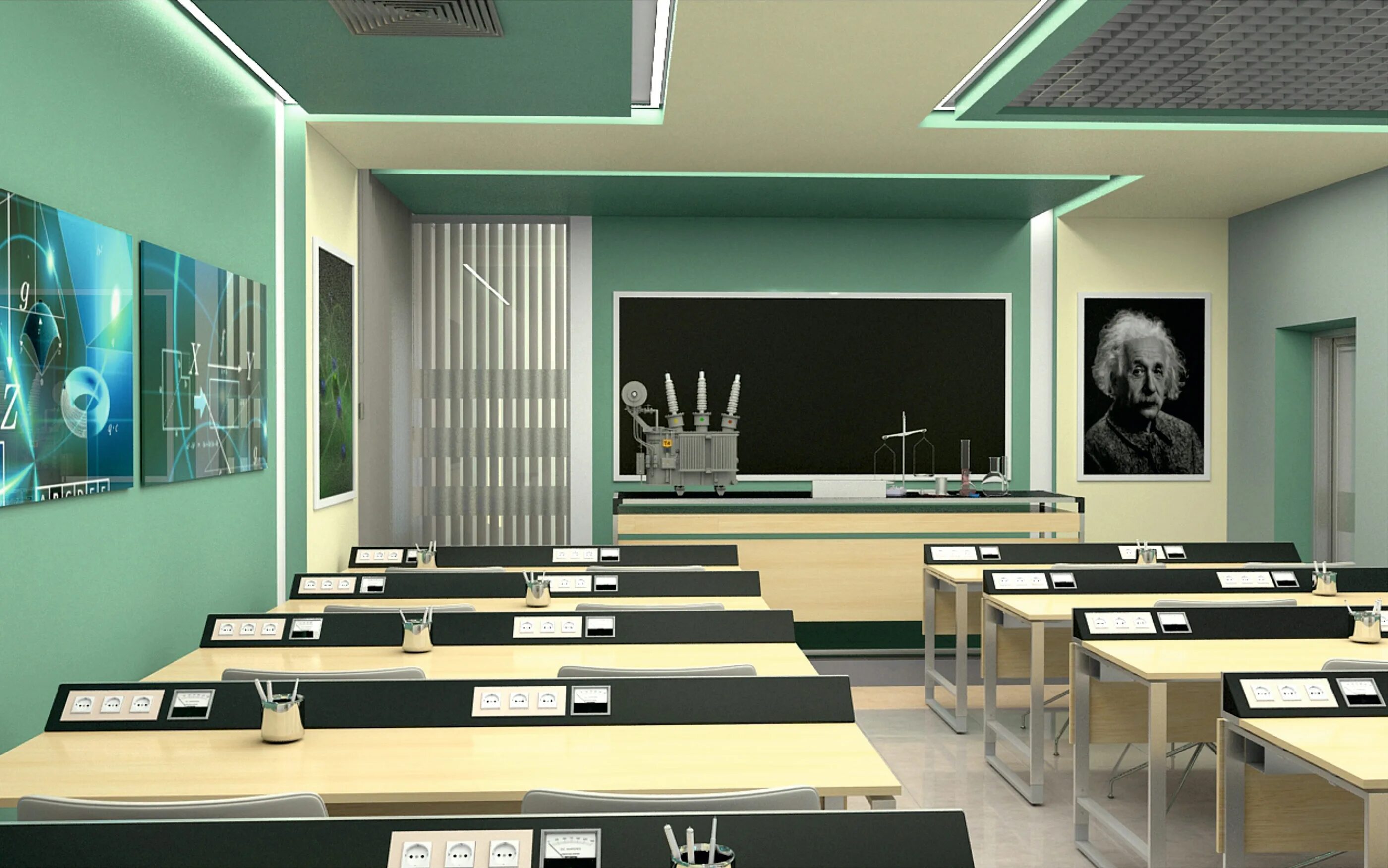 Интерьер класса. Современный класс. Современный кабинет в школе. Современный школьный интерьер.