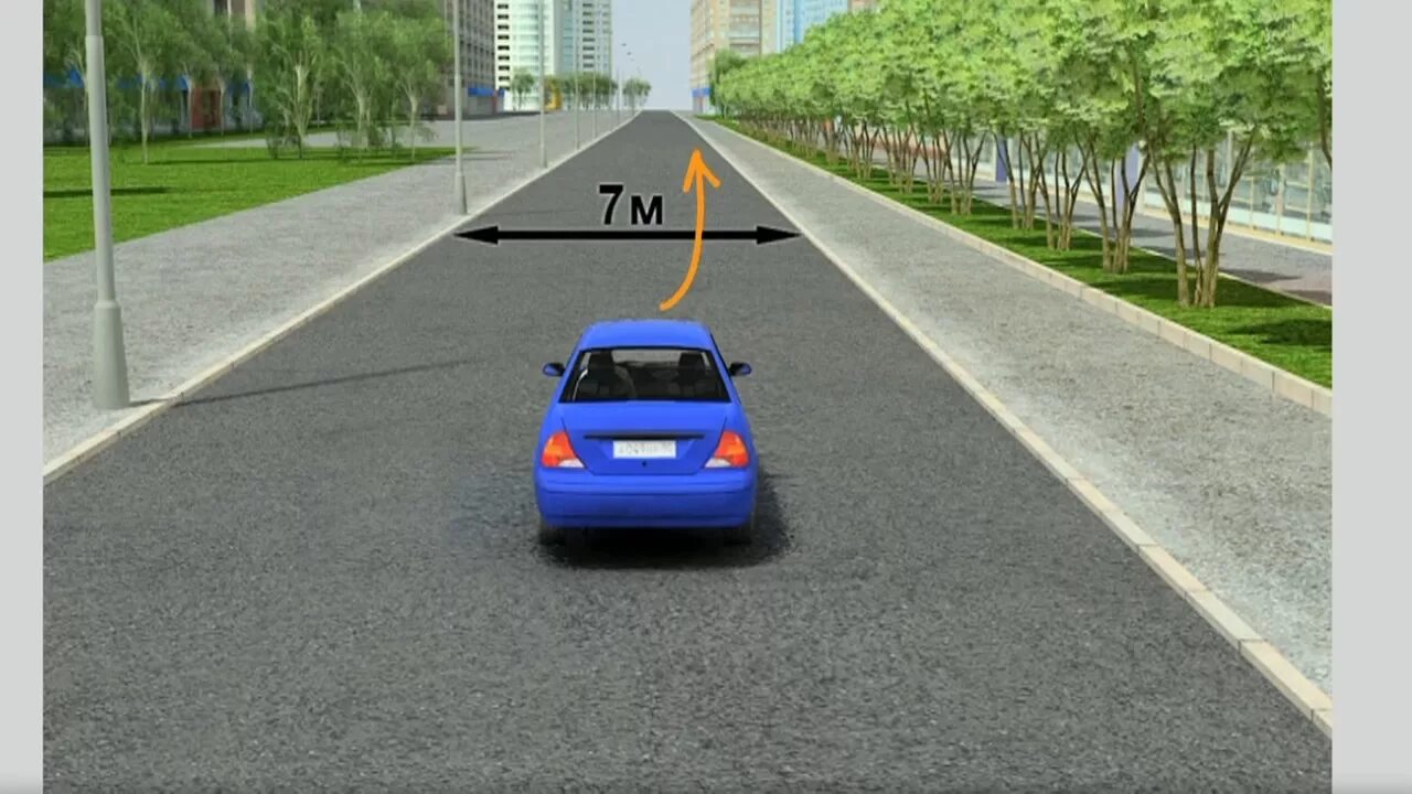 Автомобиль едет по дороге проезжая 15 метров. П.9.1 ПДД РФ. Полосы движения без разметки. Проезжая часть без разметки. Дорога с одной полосой движения.