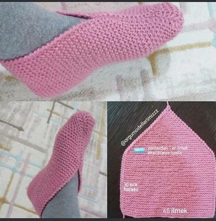 Способы вязания следков на двух спицах. Вязаные тапочки спицами. Вязание следков на 2 спицах для начинающих. Способы вязания следков на двух спицах. Слядочки на двух спицах.