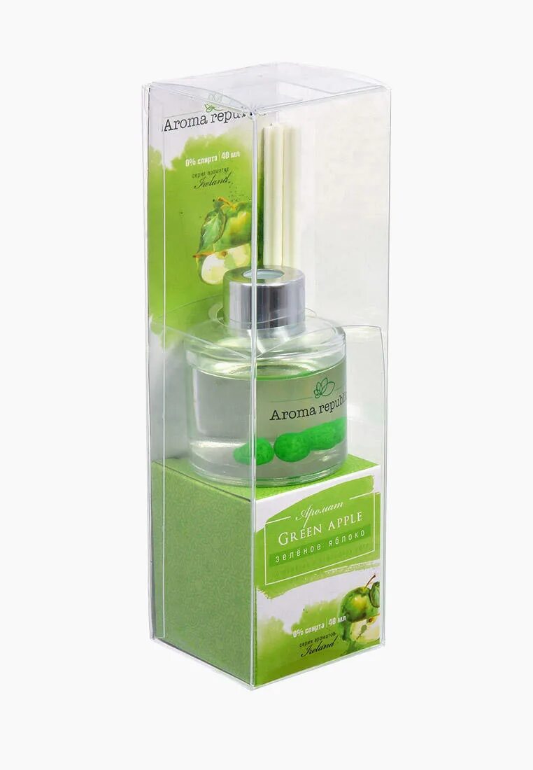Диффузор яблоко. Aroma republic 40ml. арома репаблик с палочками. фито одеколон яблоко.