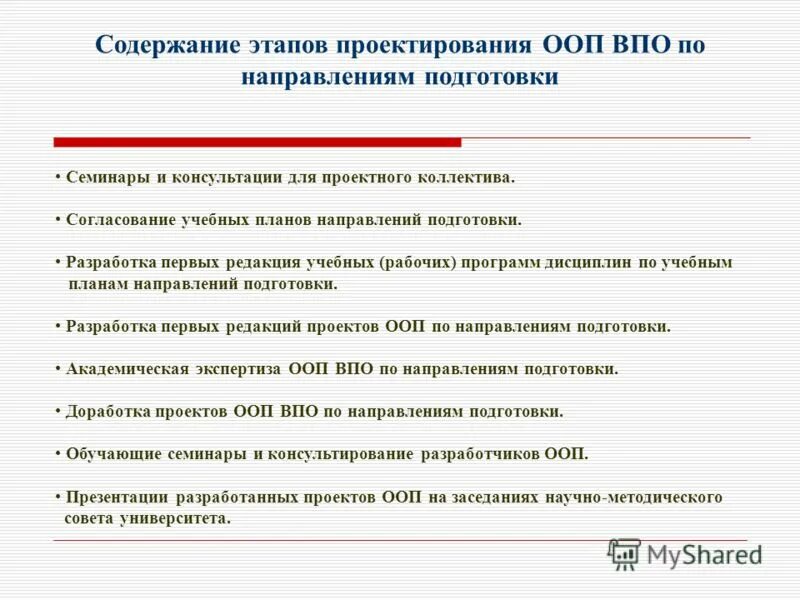 Этапы разработки содержания компонентов ооп,. Этапы проектирования образовательных программ. Программа высшего профессионального образования. Ооп осуществляют. Проектирование основных образовательных программ.