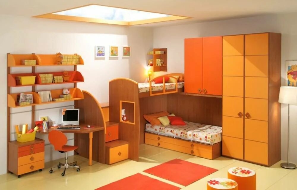 Мебель для 2 детей. Комната для мальчика и девочки мебель. Мебель в детскую комнату для двоих. Детская комната мебель для двоих. Мебель для детской комнаты для двоих детей.