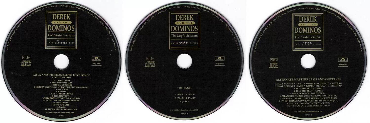 Ремикс песни бал. CD 1990. Derek and the Dominos. Layla and other Assorted Love Songs. Диски 1990.