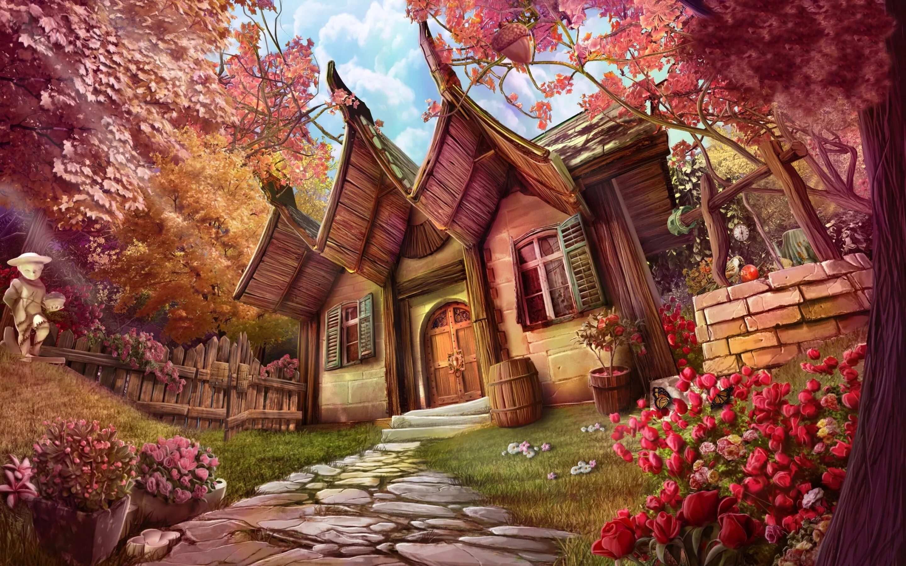 Spring valley лесная деревня