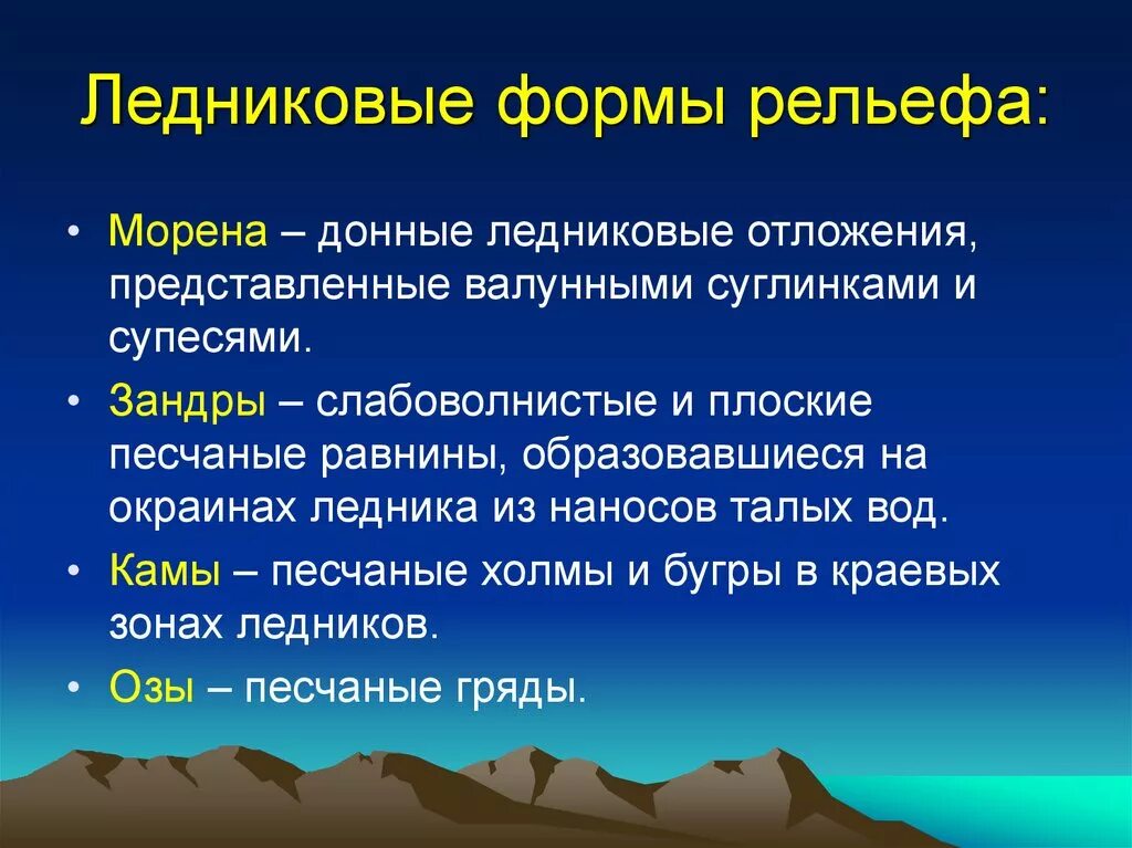 Ледниковыеформв релтефа. Ледниковые формы рельефа. Формы рельефа образованные ледником. Формы рельефа ледникового происхождения.