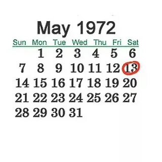 May 13