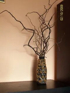 Ваза из веток своими руками