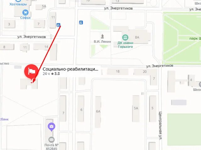 Энергетиков 4 на карте