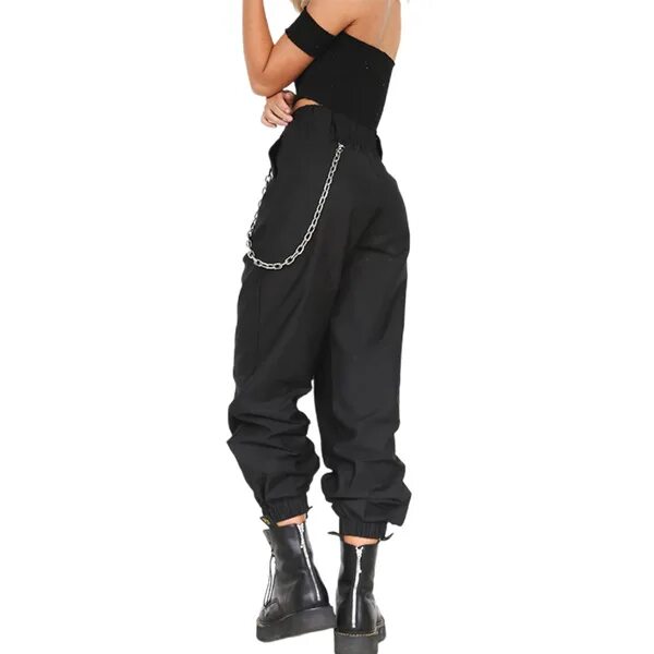Брюки женские на брючинах молнии спортивного стиля Брюки женские Trouser EA7 купить со скидкой в Москве, доставка по России