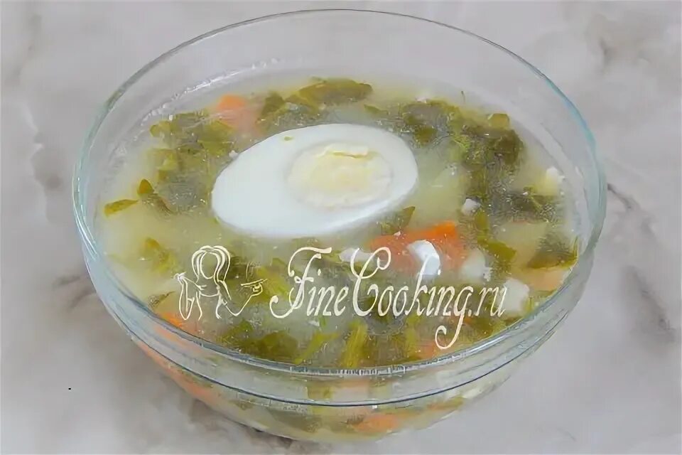 Суп со щавеля с мясом и яйцом. Суп со щавеля с мясом и яйцом