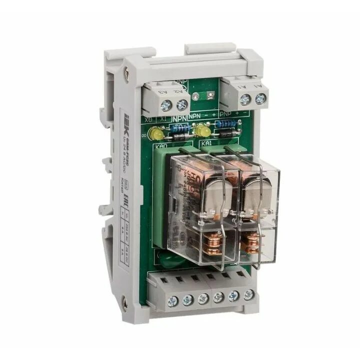 Реле iek orm. Реле промежуточное модульное oir 2 контакта 8а 12в ас/dc iec. реле иэк 24в. интерфейсное реле 24в. iek интерфейсное реле.