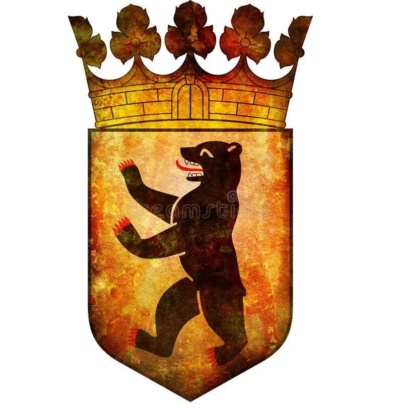 Berlin Bear Germany Coat of Arms bumper sticker 3" x 5" eBay