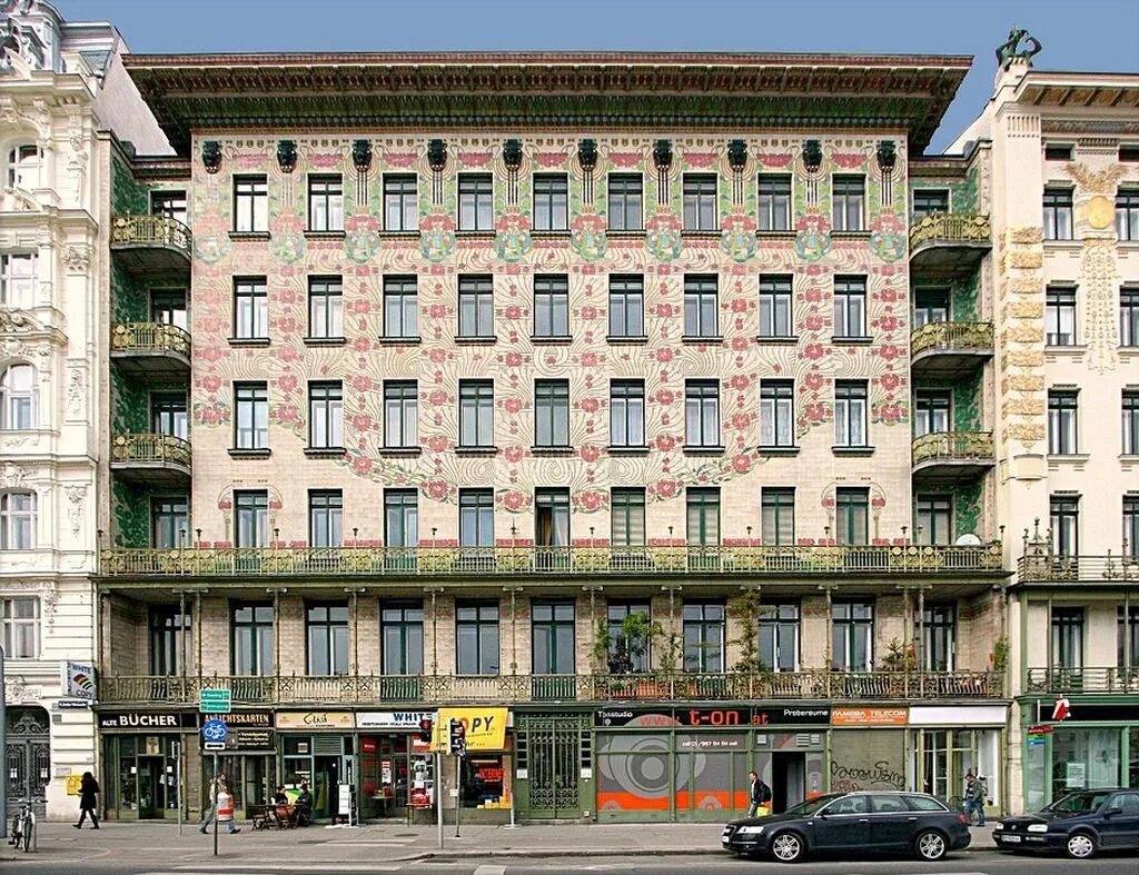 вагнер о. отто вагнер майоликовый дом, линке винцайле, 40. майоликовый дом. майолик хаус в вене, архитектор отто вагнер. отто вагнер, 1910 г.