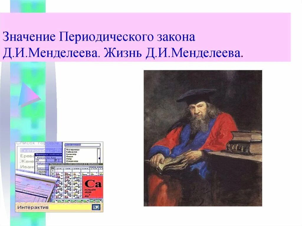 Значение периодического закона сообщение. Периодический закон д.и. Менделеева. Значение периодического закона. Значение открытия периодического закона Менделеева. Значение периодического закона д и Менделеева.