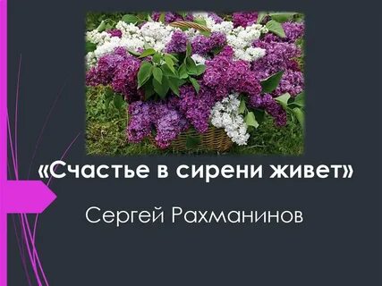 Рахманинов сирень слушать со словами