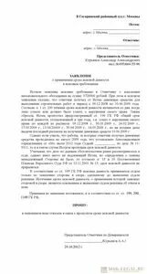 О применении срока исковой давности образец