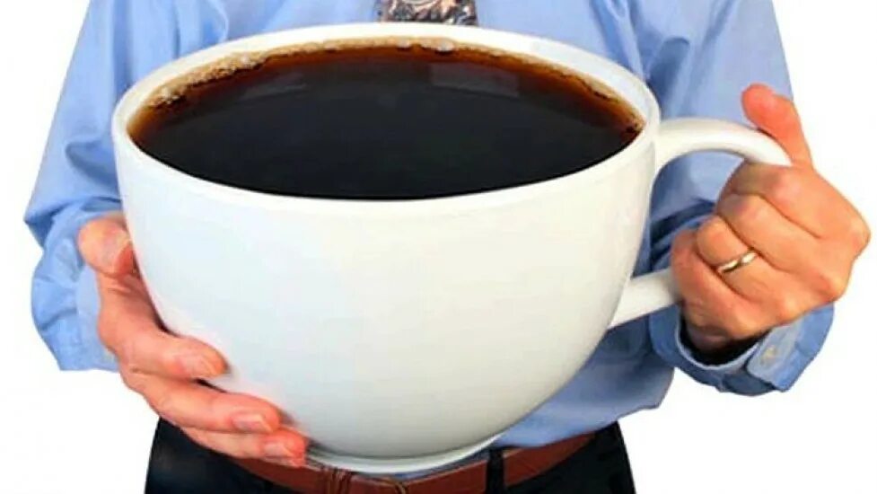 I m drinking coffee