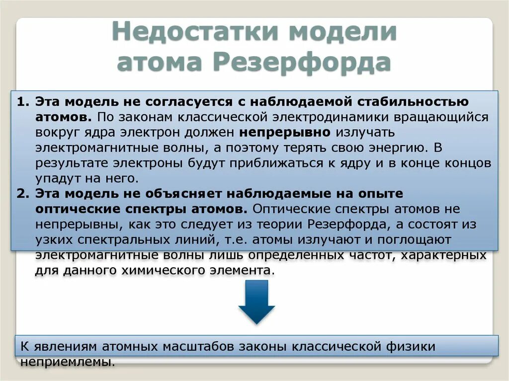 Недостатки модели Резерфорда. Недостатки модели атома Резерфорда. Недостатки моделей атома. Достоинства модели атома Резерфорда. Недостатки модели атома