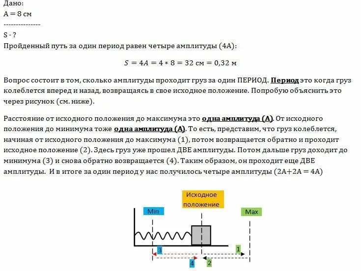 Путь за период колебаний. Амплитуда свободных колебаний тела равна 8. амплитуда свободных колебаний тела равна. амплитуда свободных колебаний тела равна 8 см какой. амплитуда свободных колебаний тела равна 8 см какой путь прошло.