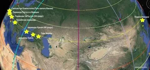 Координаты 43 северной широты 45 восточной долготы