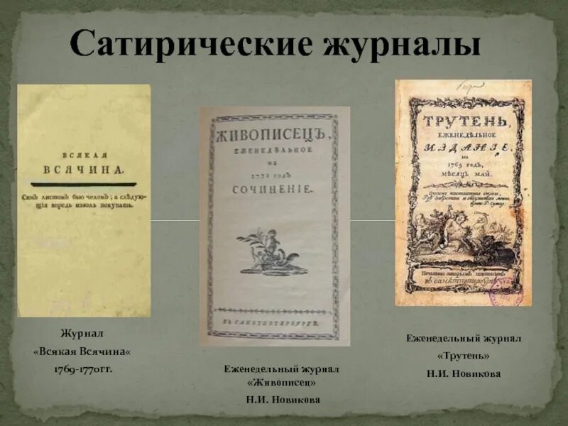 Императрица издавала журнал как он назывался. Императрица издавала журнал как он назывался